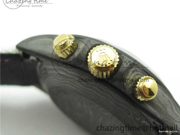 0413 ComfortFit Daytona DIW Carbon OMF Best Edition Blue Pink White Dial on White Nylon Strap A 2833